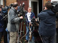 Terry Lubbock speaking to journalists about the death of his son Stuart. PA/Ian Nicholson