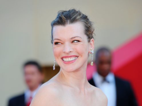 Milla Jovovich has had her third child (Fiona Hanson/PA)