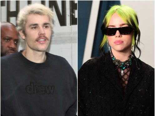 Justin Bieber and Billie Eilish previously collaborated on a remixed version of her hit song Bad Guy (Yui Mok/PA/Evan Agostini/AP)