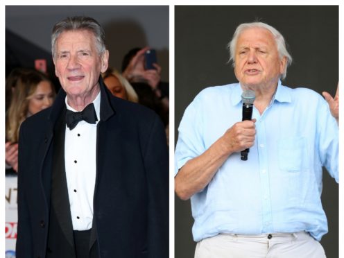 Sir Michael Palin and David Attenborough (PA)