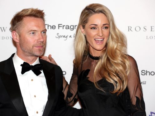 Ronan Keating and wife Storm (David Parry/PA)