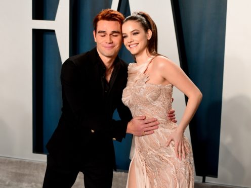 KJ Apa and Barbara Palvin (Ian West/PA)