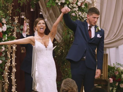 Amber Pike and Matt Barnett got married on Love Is Blind (Netflix/PA)