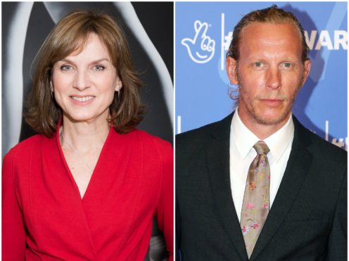 Fiona Bruce said she was briefed about Laurence Fox before his Question Time appearance (PA)