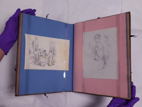 A family album unearthed last year contains depictions of Florence Nightingale (Yui Mok/PA)