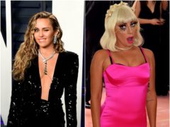 Miley Cyrus and Lady Gaga are among the self-isolating celebrities updating fans amid the coronavirus outbreak (Ian West/Jennifer Graylock/PA)
