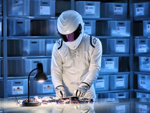 The Stig breaks into Lego HQ in promo clip for new Top Gear toy (BBC/Lego/PA)