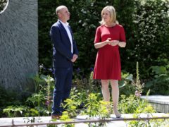 Sophie Rayworth and Joe Swift at a previous Chelsea Flower Show (Jonathan Brady/PA)