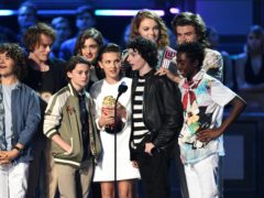 Finn Wolfhard and the cast of Stranger Things (PA)