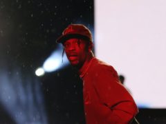 Travis Scott debuted his new track with Kid Cudi during a concert on the Fortnite video game (Isabel Infantes/PA)