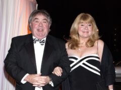 Eddie Large with his wife (Yui Mok/PA)