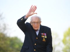 Captain Tom Moore served in Burma during the Second World War (Joe Giddens/PA)
