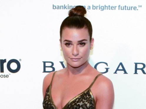 Glee star Lea Michele has showcased her growing baby bump (Billy Benight/PA)