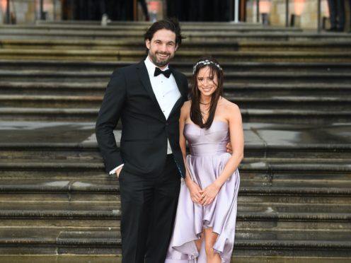 Camilla Thurlow and Jamie Jewitt are having a baby (Kirsty O’Connor/PA)
