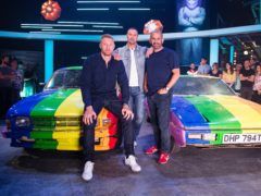 Top Gear presenters (left to right) Freddie Flintoff, Paddy McGuinness and Chris Harris (BBC/PA)
