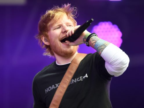 Ed Sheeran also topped the list last year (Ben Birchall/PA)