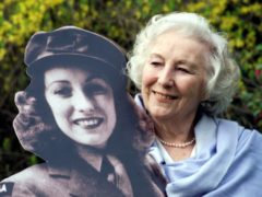 File photo of Dame Vera Lynn in the garden of the Savoy Hotel (Sean Dempsey/PA)