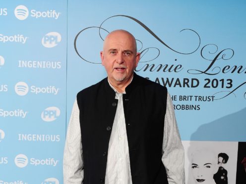 Peter Gabriel is among the major music industry figures committing to a ‘blackout’ following the death of George Floyd (Ian West/PA)