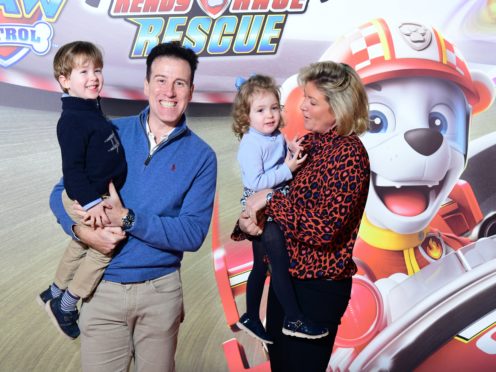 Anton and Hannah Du Beke with George and Henrietta (Ian West/PA)