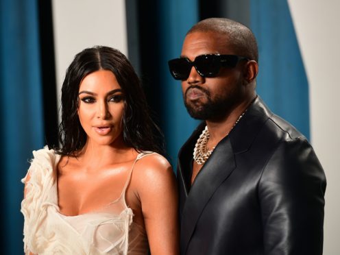 Kim Kardashian West shared a heartfelt message as she wished husband Kanye West happy birthday (Ian West/PA)