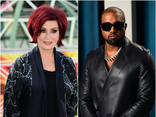 Sharon Osbourne has called Kanye West “embarrassing” after the billionaire rapper’s fashion brand received loans from the US government (Ian West/PA)