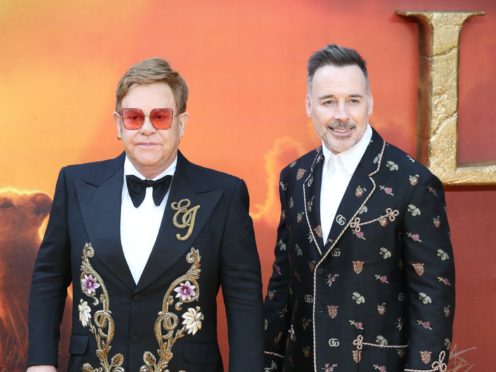 Sir Elton John and David Furnish signed the letter (Jonathan Brady/PA)