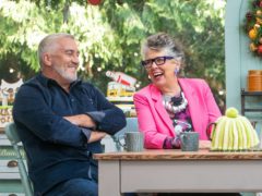Prue Leith and Paul Hollywood appearing in The Great Festive Bake Off (C4/Love Productions/PA)