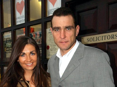 Vinnie Jones and his wife Tanya (Myung Jung Kim/PA))