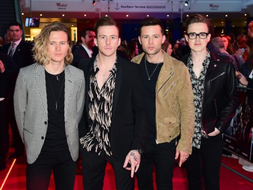 Dougie Poynter, Danny Jones, Harry Judd and Tom Fletcher (Ian West/PA)