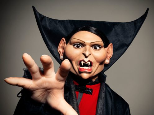 Priti Patel’s Spitting Image puppet has a gothic feel (Mark Harrison)