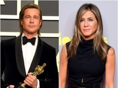 Brad Pitt and Jennifer Aniston shared a risque scene as they took part in the star-studded table read for classic 1980s film Fast Times At Ridgemont High (Jennifer Graylock/Ian West/PA)