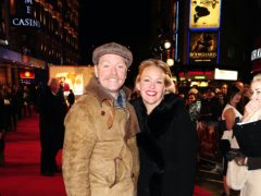 Rufus Hound with his wife Beth (Ian West/PA)