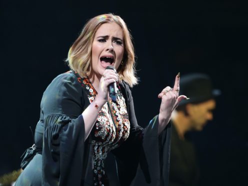 Adele revealed her new album is not finished and joked about her weight loss during her Saturday Night Live hosting gig (Yui Mok/PA)