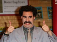 Sacha Baron Cohen as Borat (Ian West/PA)