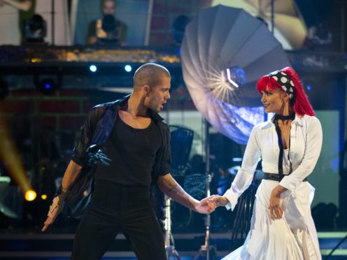 Max George and Dianne Buswell (Guy Levy/BBC)