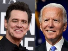 Actor Jim Carrey played Democratic presidential candidate Joe Biden as Saturday Night Live went political for the launch of its 46th season (Andrew Harnik/AP)