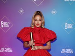 An emotional Jennifer Lopez reflected on her career as she was honoured with the icon award at the E! People’s Choice Awards (Todd Williamson/E! Entertainment/NBCU Photo Bank via Getty Images)