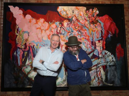 Rory Bremner with Monty Hitchcock (Yui Mok/PA)