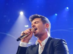 Blurred Lines singer Robin Thicke has become a father for the fourth time, welcoming a son with model partner April Love Geary (Dominic Lipinski/PA)