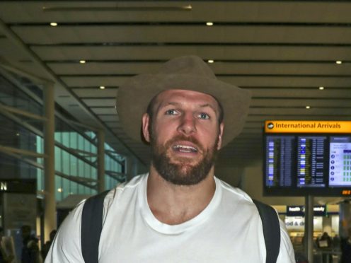 Former I’m A Celebrity… Get Me Out Of Here! star James Haskell has joined forces with other big names from the world of sport for a tilt at the Christmas number one spot (Steve Parsons/PA)