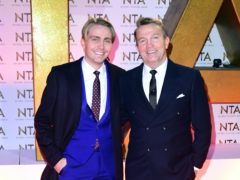 Bradley Walsh (right) broke his back while filming in the US with his son, Barney (Ian West/PA)