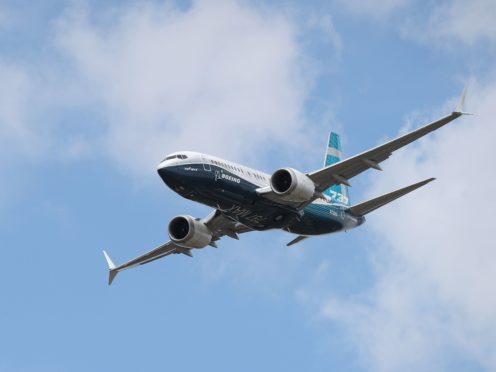 A Boeing 737 Max (Andrew Matthews/PA)