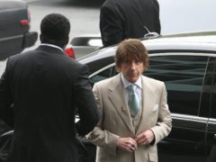 Phil Spector arrives at the Foltz Criminal Justice Centre for his retrial for the alleged murder of Lana Clarkson.