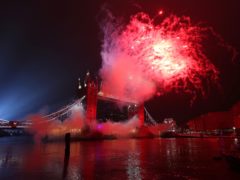The BBC received 500 complaints over a New Year’s Eve fireworks display which included a tribute to the Black Lives Matter movement (Jonathan Brady/PA)