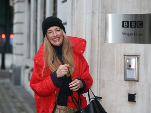 Cat Deeley arrives at Wogan House in London (Jonathan Brady/PA)