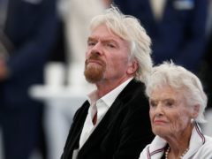 Sir Richard Branson with his mother Eve (Peter Nicholls/PA)