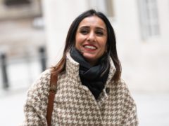 Anita Rani leaves BBC Broadcasting House in central London after her first show as a presenter on BBC Radio 4’s Woman’s Hour (Aaron Chown/PA)