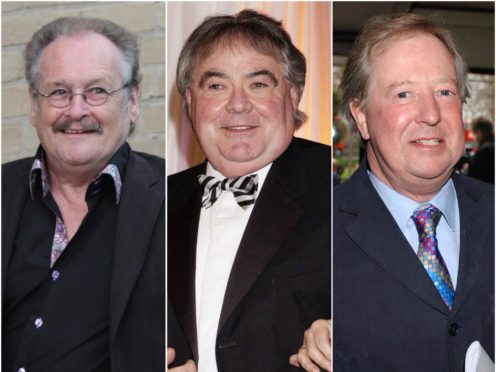 Bobby Ball, Eddie Large and Tim Brooke-Taylor are among the celebrities who have died after contracting Covid-19 (PA)