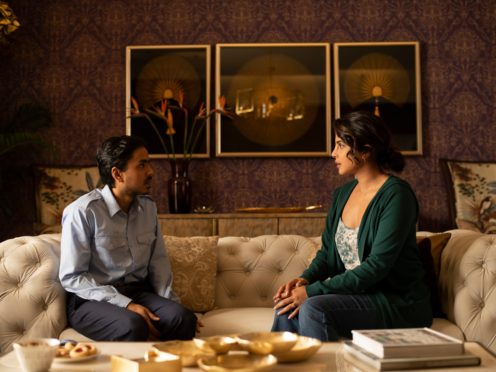  Adarsh Gourav  as  Balram  and  Priyanka Chopra  as  Pinky Madam (Singh Tejinder/Netflix)