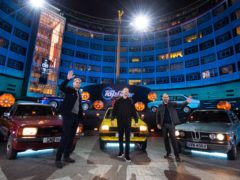 Andrew Flintoff, Paddy McGuinness, Chris Harris (BBC Studios/PA)